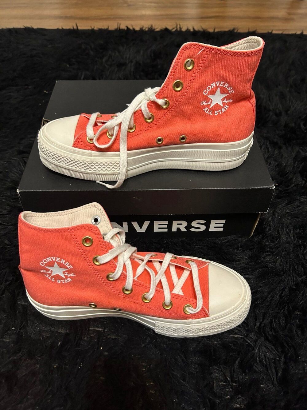 CONVERSE Chuck Taylor All Star Lift Platform High 'Watermelon Slushy' shoes sz 7